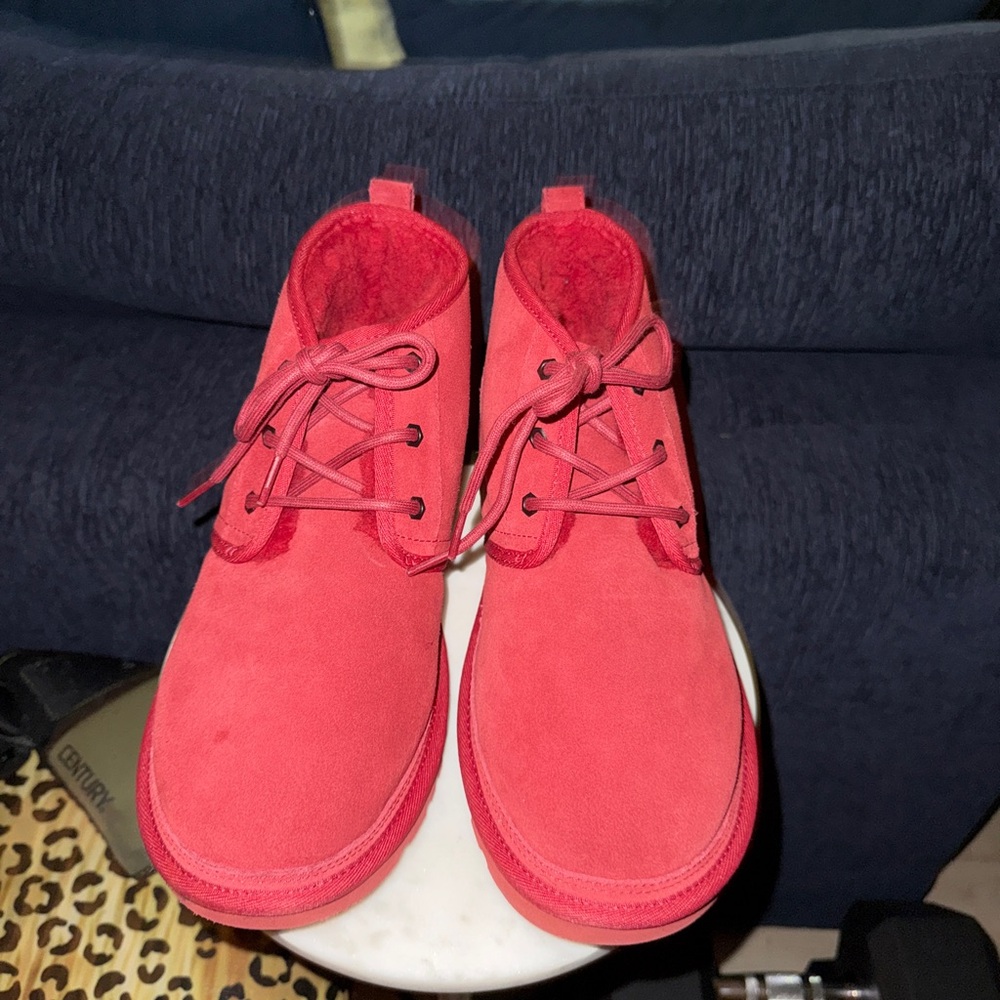 UGG Red Lace-Up Boots
